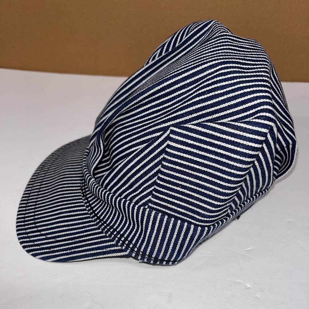 VINTAGE Deadstock Conductor Hat Cap Size Medium Train Engineer Railroad USA